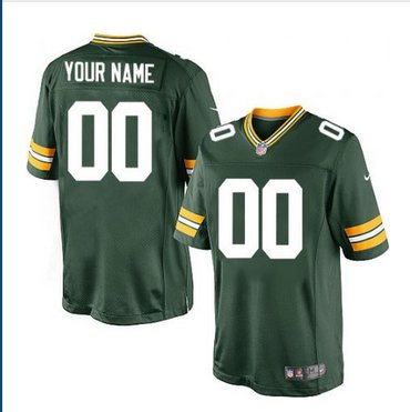 Men's Nike Green Bay Packers Customized Limited Green Team Color NFL Jersey