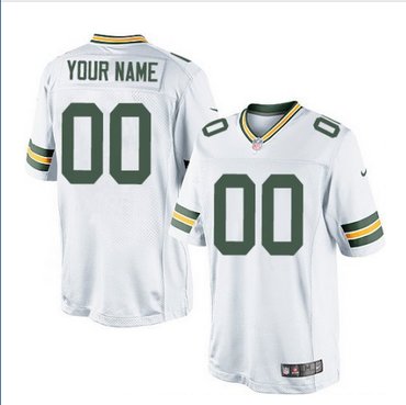 Men's Nike Green Bay Packers Customized Limited White NFL Jersey