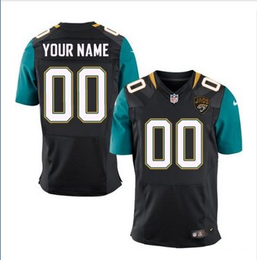Men's Nike Jacksonville Jaguars Customized Elite Black Alternate NFL Jersey