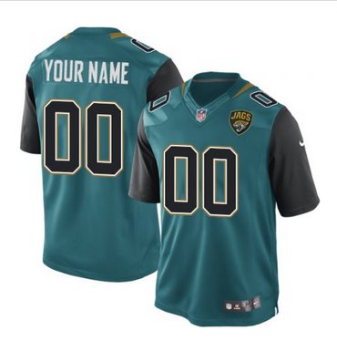 Men's Nike Jacksonville Jaguars Customized Limited Teal Green Team Color NFL Jersey