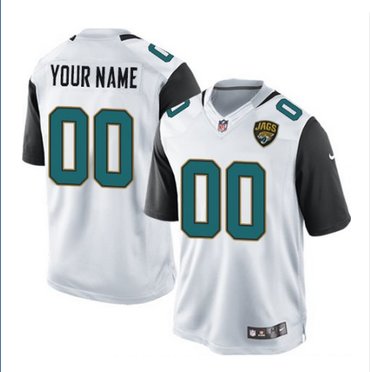 Men's Nike Jacksonville Jaguars Customized Limited White NFL Jersey