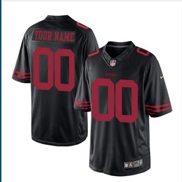 Men's Nike San Francisco 49ers Customized Elite Black NFL Jersey