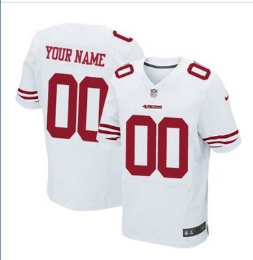 Men's Nike San Francisco 49ers Customized Elite White NFL Jersey