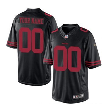 Men's Nike San Francisco 49ers Customized Limited Black NFL Jersey