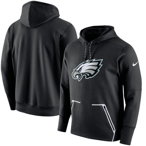 Men's Philadelphia Eagles Nike Black Champ Drive Vapor Speed Pullover Hoodie Men's Philadelphia Eagles Nike Black Champ Drive Vapor Speed Pullover Hoodie