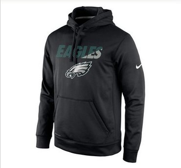 Men's Philadelphia Eagles Nike Black Kick Off Staff Performance Pullover Hoodie Men's Philadelphia Eagles Nike Black Kick Off Staff Performance Pullover Hoodie