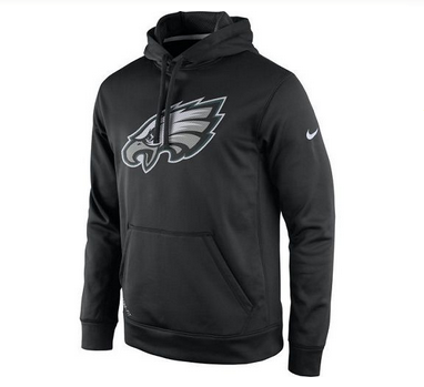 Men's Philadelphia Eagles Nike Black Practice Performance Pullover Hoodie Men's Philadelphia Eagles Nike Black Practice Performance Pullover Hoodie