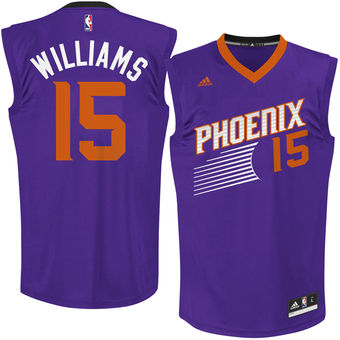 Men's Phoenix Suns Alan Williams adidas Purple Road Replica Jersey