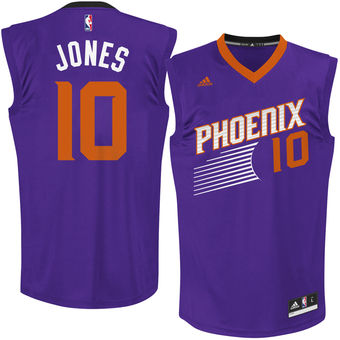 Men's Phoenix Suns Derrick Jones adidas Purple Road Replica Jersey