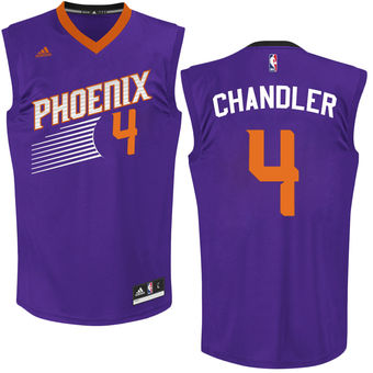 Men's Phoenix Suns Tyson Chandler adidas Purple Replica Road Jersey