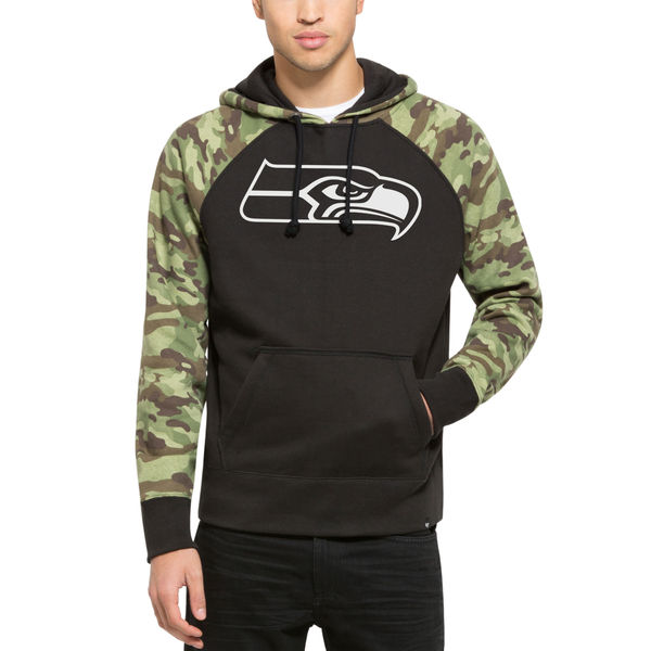 Men's Seattle Seahawks '47 Black Alpha Hoodie Men's Seattle Seahawks '47 Black Alpha Hoodie