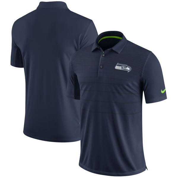 Men's Seattle Seahawks Nike College Navy Early Season Polo