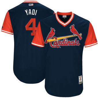 Men's St. Louis Cardinals Yadier Molina Yadi Majestic Navy 2017 Players Weekend Authentic Jersey Men's St. Louis Cardinals Yadier Molina Yadi Majestic Navy 2017 Players Weekend Authentic Jersey