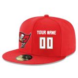 Men's Tampa Bay Buccaneers Red Custom On-Field 59FIFTY Structured  Hat