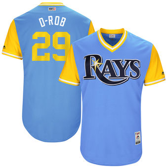 Men's Tampa Bay Rays Daniel Robertson D-Rob Majestic Light Blue 2017 Players Weekend Authentic Jersey Men's Tampa Bay Rays Daniel Robertson D-Rob Majestic Light Blue 2017 Players Weekend Authentic Jersey