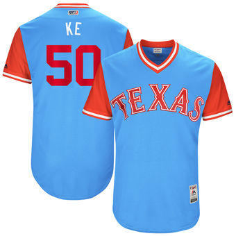 Men's Texas Rangers Keone Kela Ke Majestic Light Blue 2017 Players Weekend Authentic Jersey Men's Texas Rangers Keone Kela Ke Majestic Light Blue 2017 Players Weekend Authentic Jersey