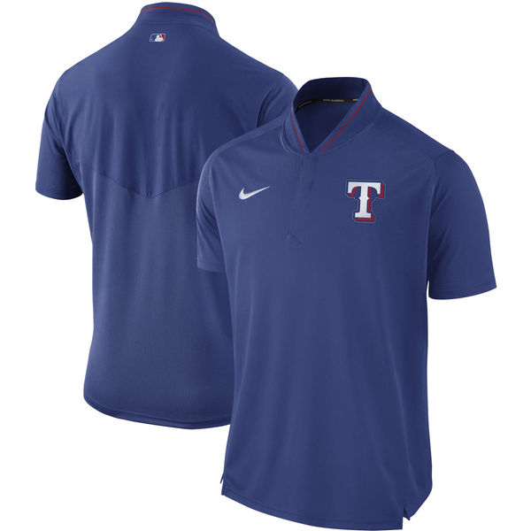 Men's Texas Rangers Nike Royal Authentic Collection Elite Performance Polo