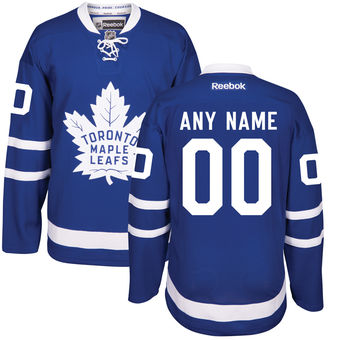 Men's Toronto Maple Leafs Reebok Royal Home Custom Jersey