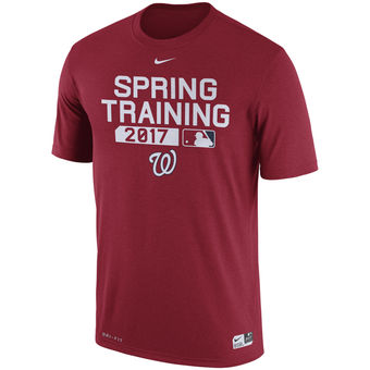 Men's Washington Nationals Nike Red Authentic Collection Legend Team Issue Performance T-Shirt