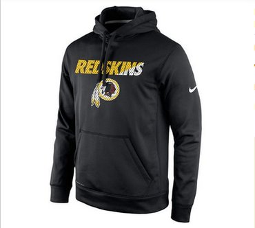 Men's Washington Redskins Nike Black Kick Off Staff Performance Pullover Hoodie