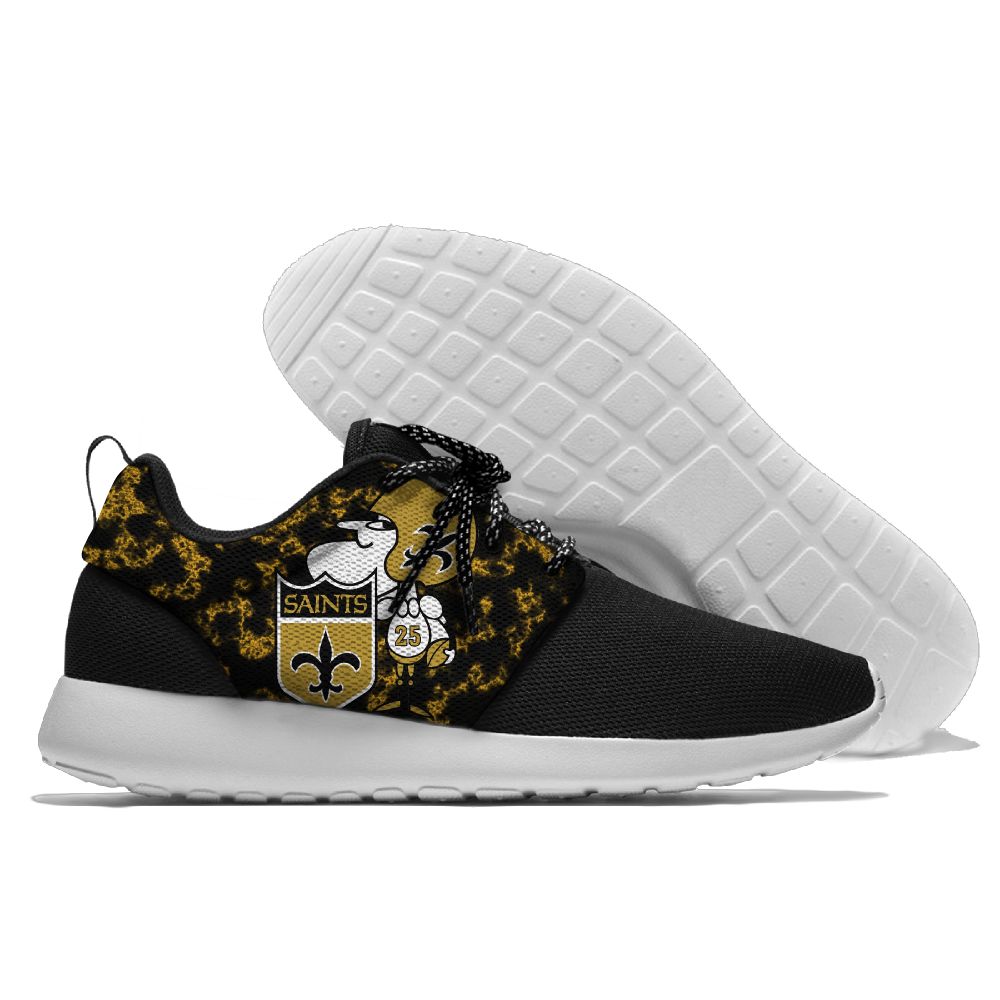 Men and women NFL New Orleans Saints Roshe style Lightweight Running shoes (2)