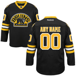 Mens Boston Bruins Reebok Black EDGE Authentic Custom Alternate Jersey