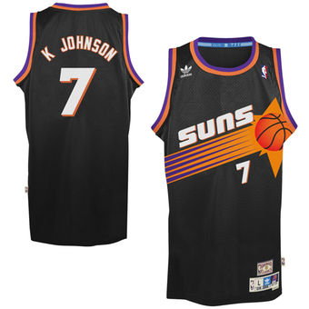 Mens Phoenix Suns Kevin Johnson adidas Black Hardwood Classics Swingman Jersey