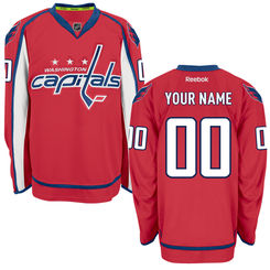 Mens Washington Capitals Red Reebok EDGE Authentic Custom Home Jersey