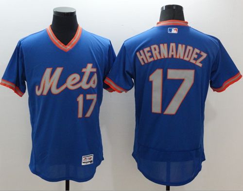 Mets #17 Keith Hernandez Royal Gray Flexbase Authentic Collection Cooperstown Stitched MLB Jersey Mets #17 Keith Hernandez Royal Gray Flexbase Authentic Collection Cooperstown Stitched MLB Jersey