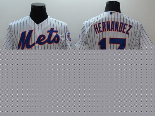 Mets #17 Keith Hernandez White(Blue Strip) Flexbase Authentic Collection Stitched MLB Jersey