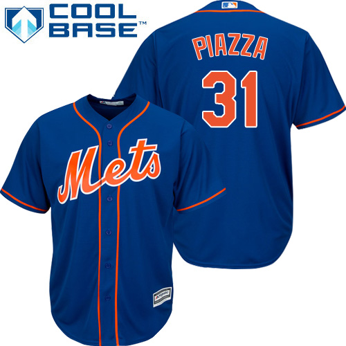 Mets #31 Mike Piazza Blue Cool Base Stitched Youth MLB Jersey Mets #31 Mike Piazza Blue Cool Base Stitched Youth MLB Jersey