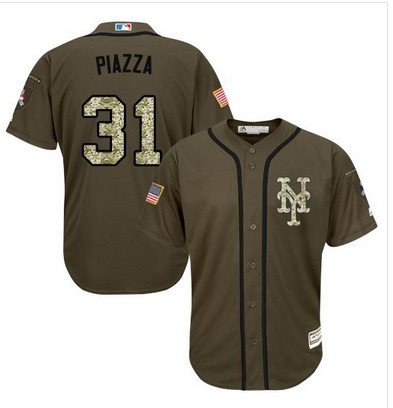 Mets #31 Mike Piazza Green Salute to Service Stitched MLB Jersey Mets #31 Mike Piazza Green Salute to Service Stitched MLB Jersey