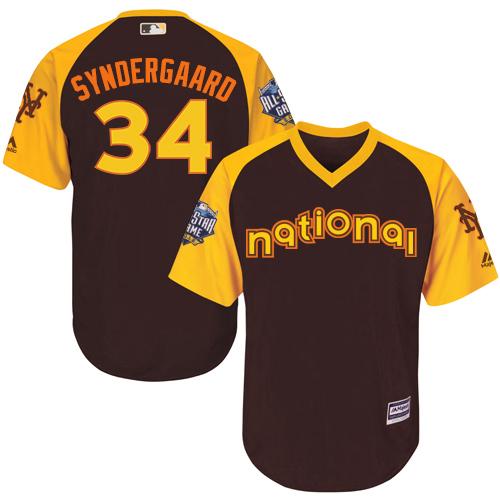 Mets #34 Noah Syndergaard Brown 2016 All-Star National League Stitched Youth MLB Jersey Mets #34 Noah Syndergaard Brown 2016 All-Star National League Stitched Youth MLB Jersey
