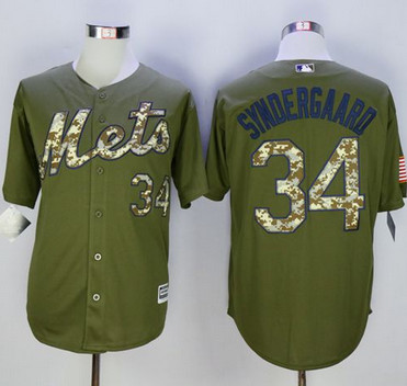 Mets #34 Noah Syndergaard Green Camo New Cool Base Stitched MLB Jersey Mets #34 Noah Syndergaard Green Camo New Cool Base Stitched MLB Jersey