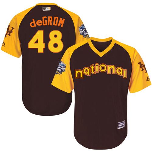 Mets #48 Jacob DeGrom Brown 2016 All-Star National League Stitched Youth MLB Jersey Mets #48 Jacob DeGrom Brown 2016 All-Star National League Stitched Youth MLB Jersey