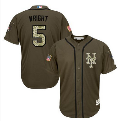 Mets #5 David Wright Green Salute to Service Stitched MLB Jersey Mets #5 David Wright Green Salute to Service Stitched MLB Jersey
