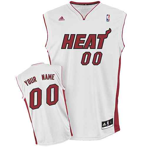 Miami Heat New Custom White Adidas Home Jersey