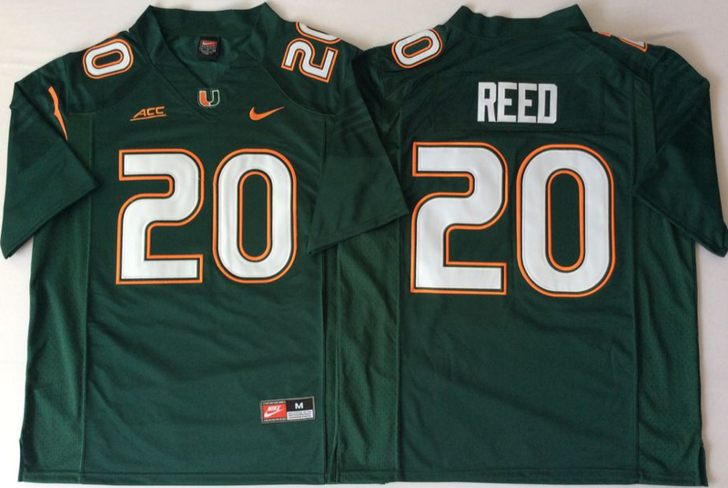 Miami Hurricanes 20 Ed Reed Green Nike College Football Jersey Miami Hurricanes 20 Ed Reed Green Nike College Football Jersey