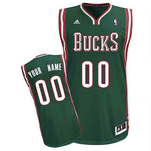 Milwaukee Bucks Custom Swingman Green Road Jersey Milwaukee Bucks Custom Swingman Green Road Jersey