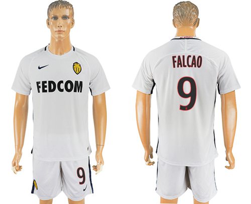 Monaco #9 Falcao Away Soccer Club Jersey Monaco #9 Falcao Away Soccer Club Jersey