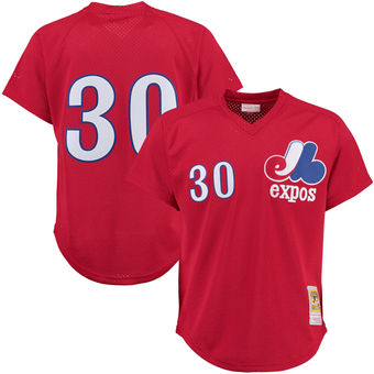 Montreal Expos Tim Raines Mitchell & Ness Red Batting Practice Jersey Montreal Expos Tim Raines Mitchell & Ness Red Batting Practice Jersey