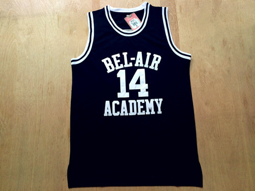 Movie Edition Jersey #14 Will Smith Black mesh jerseys