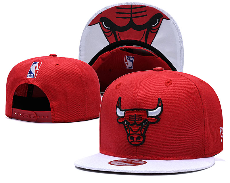 NBA Chicago Bulls Team Logo Black Adjustable Hat 0