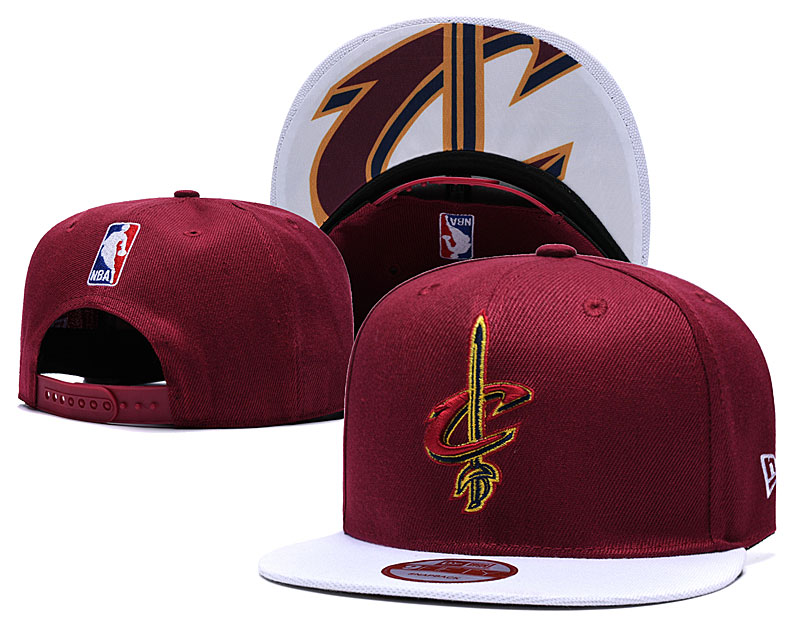 NBA Cleveland Cavaliers Team Logo Navy Mitchell & Ness Adjustable Hat LH