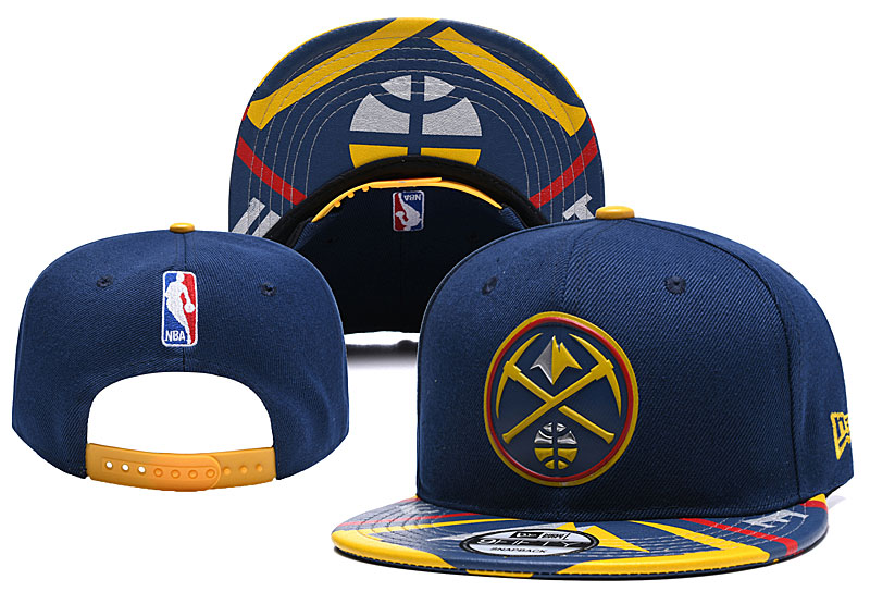 NBA Denver Nuggets Team Logo Blue Reflective Mitchell & Ness Adjustable Hat