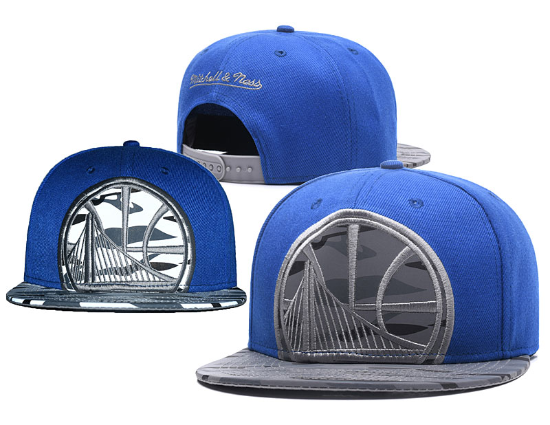 NBA Golden State Warriors Team Logo Blue Adjustable Hat