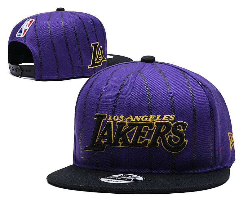NBA Los Angeles Lakers Team Logo Purple Adjustable Hat