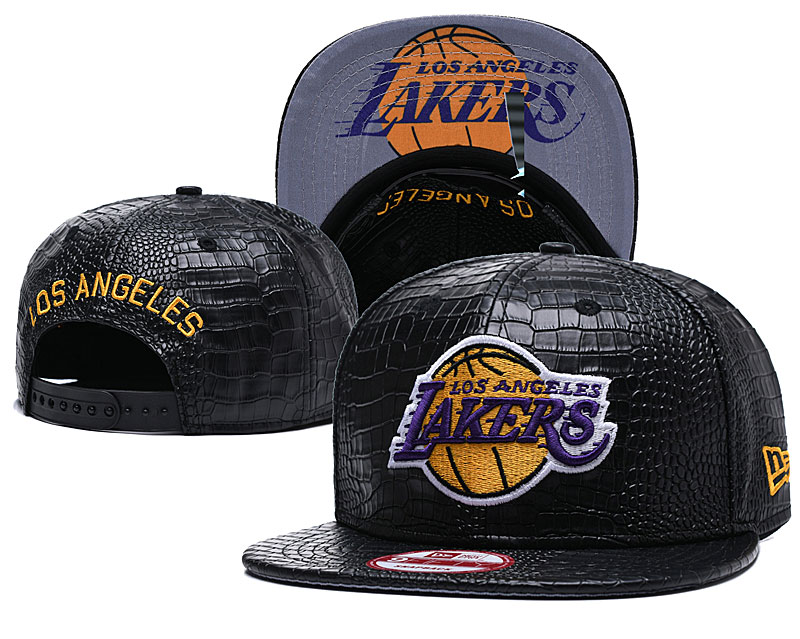 NBA Los Angeles Lakers Team Logo Purple Mitchell & Ness Adjustable Hat  YD