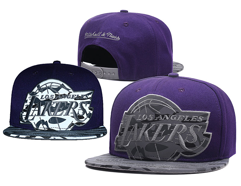 NBA Los Angeles Lakers Team Logo Purple Mitchell & Ness Adjustable Hat 3 NBA Los Angeles Lakers Team Logo Purple Mitchell & Ness Adjustable Hat 3