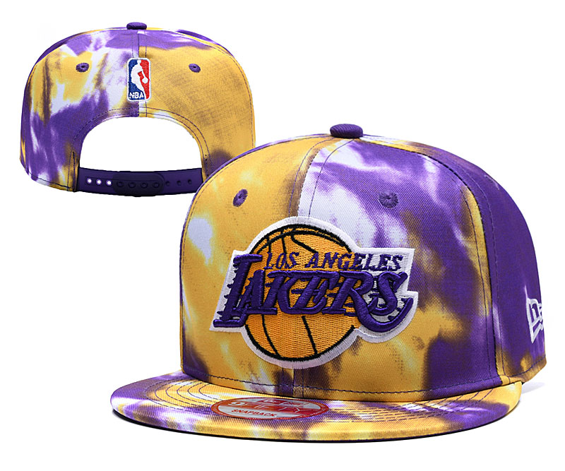 NBA Los Angeles Lakers Team Logo Purple Mitchell & Ness Adjustable Hat
